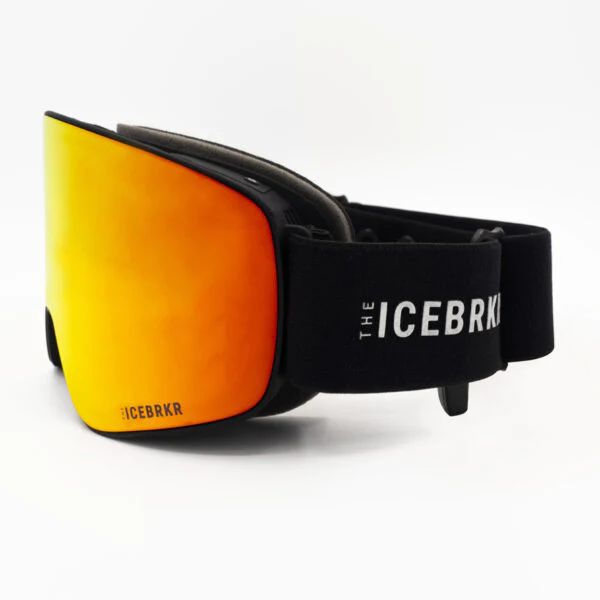  Ochelari Ski -  bonetech ICEBRKR Black Red-Gold Mirror